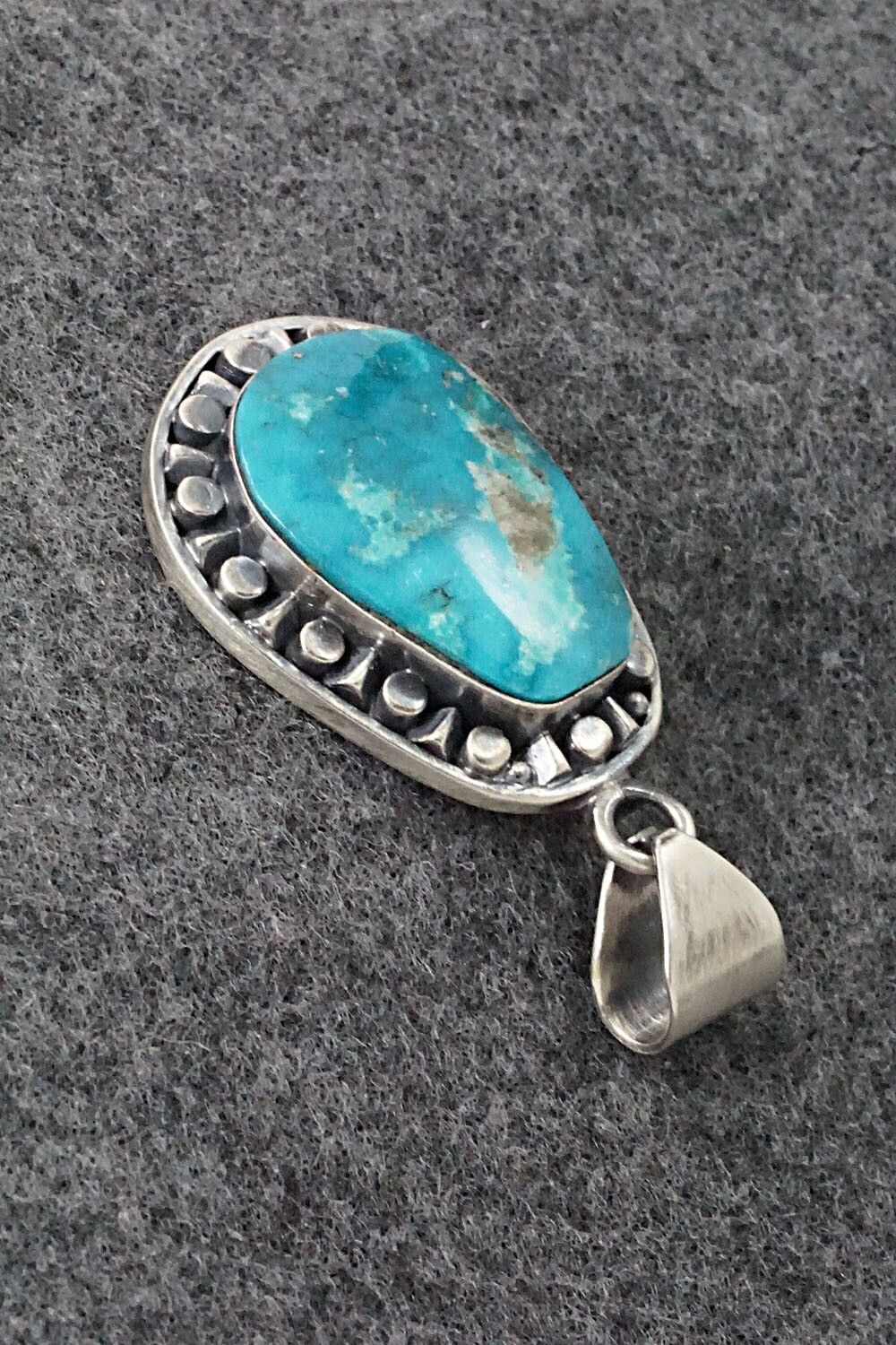 Turquoise and Sterling Silver Pendant - Sharon McCarthy