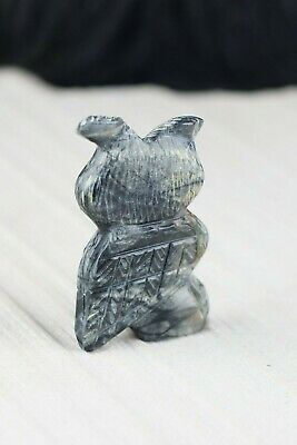 Owl Zuni Fetish Carving - Danette Laate - High Lonesome Trading
