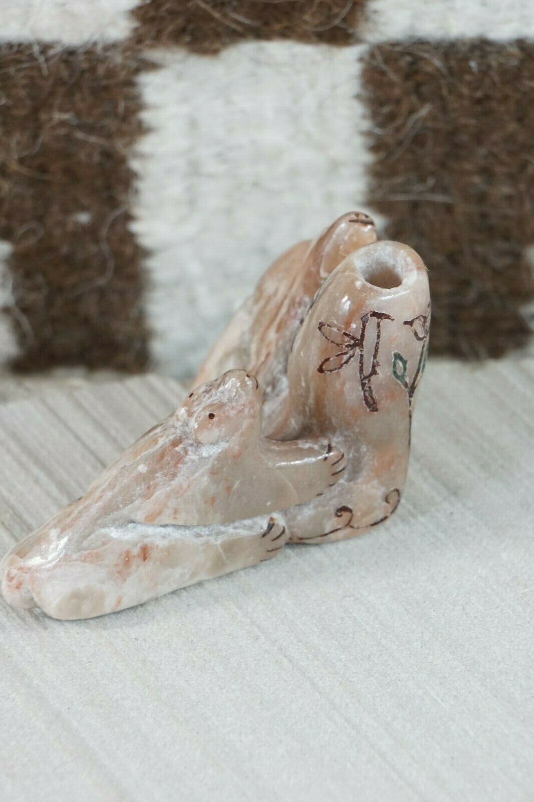 Bear Zuni Fetish Carving - Rick Kallestewa - High Lonesome Trading