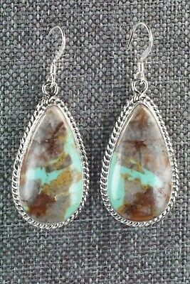 Turquoise & Sterling Silver Earrings - Isabelle Yazzie