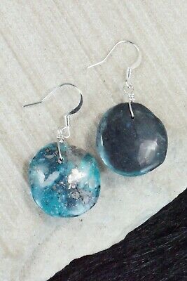 Turquoise & Sterling Silver Earrings - Joann Garcia