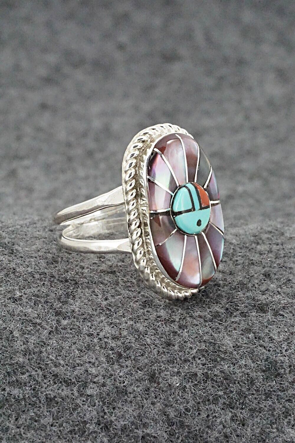 Multi Stone & Sterling Silver Ring - Ola Eriacho - Size 8