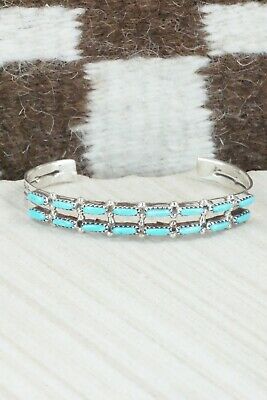 Turquoise & Sterling Silver Bracelet - Murray Hannaweeka