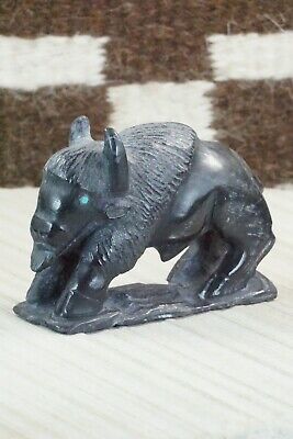 Buffalo Zuni Fetish Carving - Derrick Kaamasee