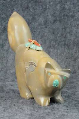 Wolf Zuni Fetish Carving - Enrike Leekya