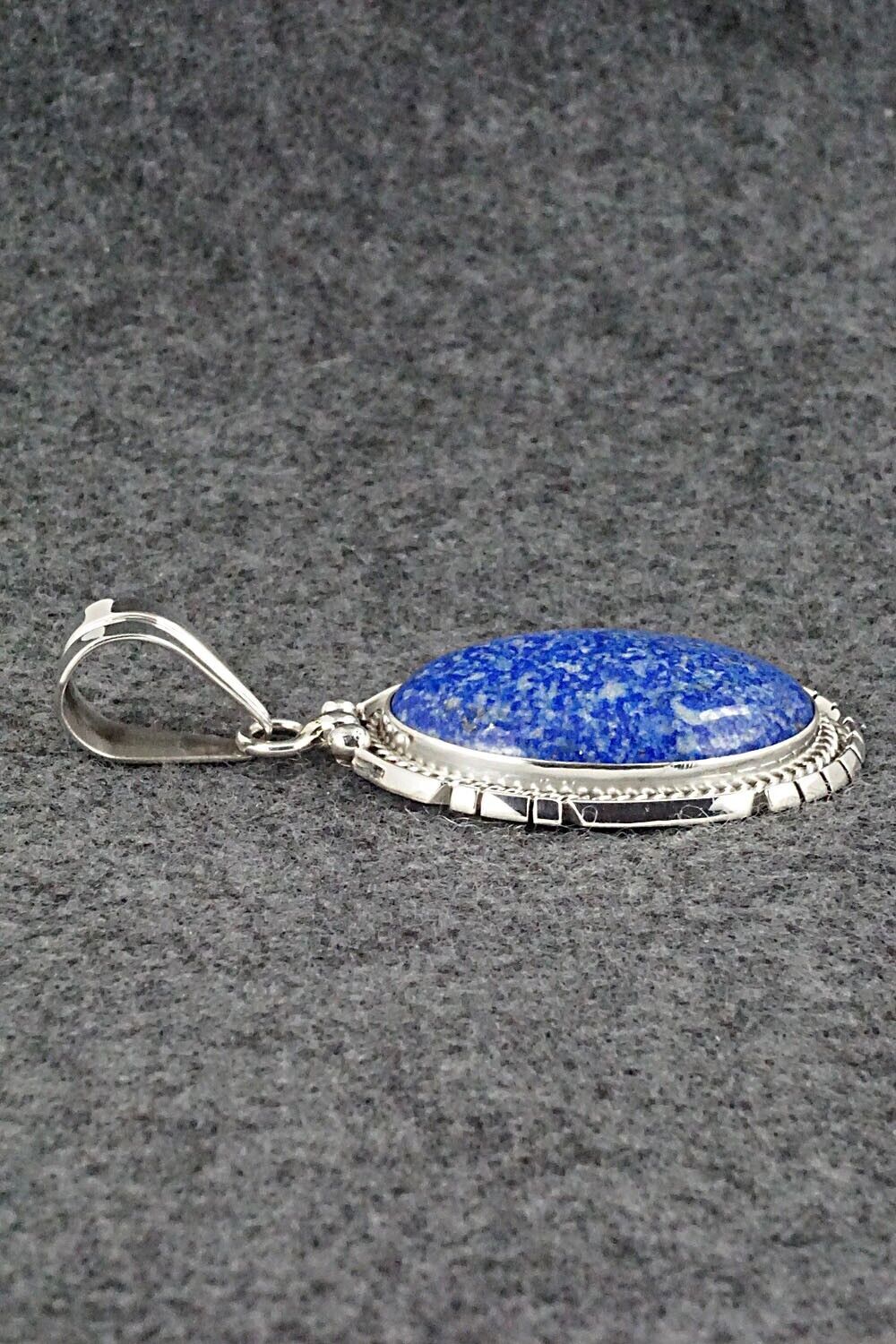 Lapis & Sterling Silver Pendant - Samuel Yellowhair