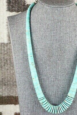 Turquoise & Sterling Silver Necklace - Lupe Lovato