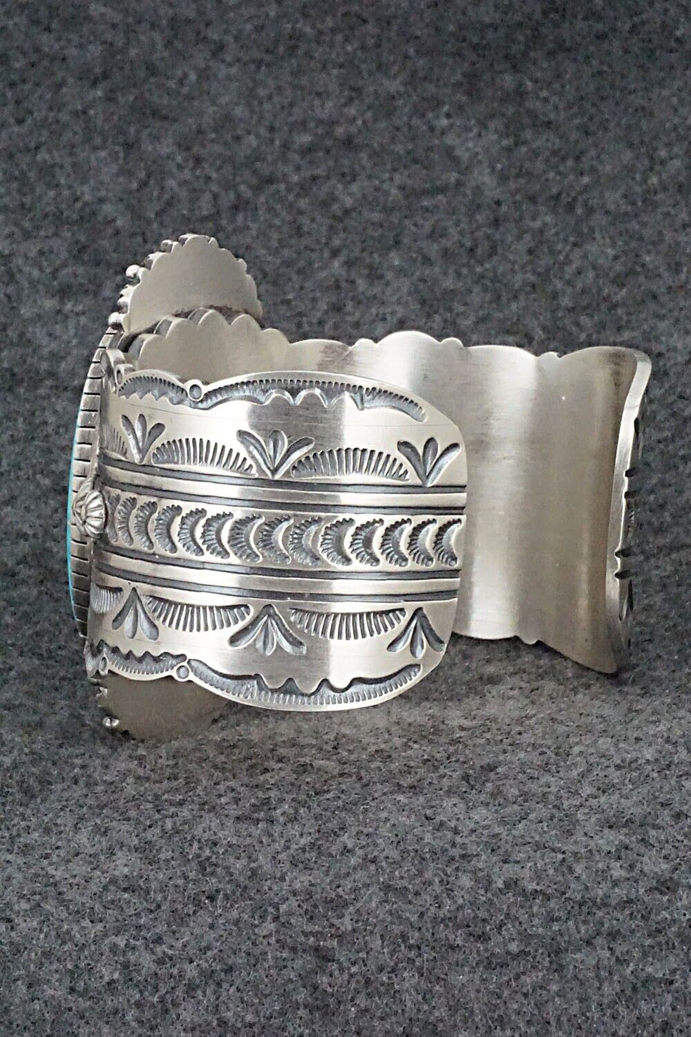 Turquoise & Sterling Silver Bracelet - Bennie Ramone