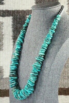 Turquoise & Sterling Silver Necklace - Navajo