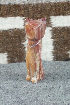 Cat Zuni Fetish Carving - Kenny Chavez