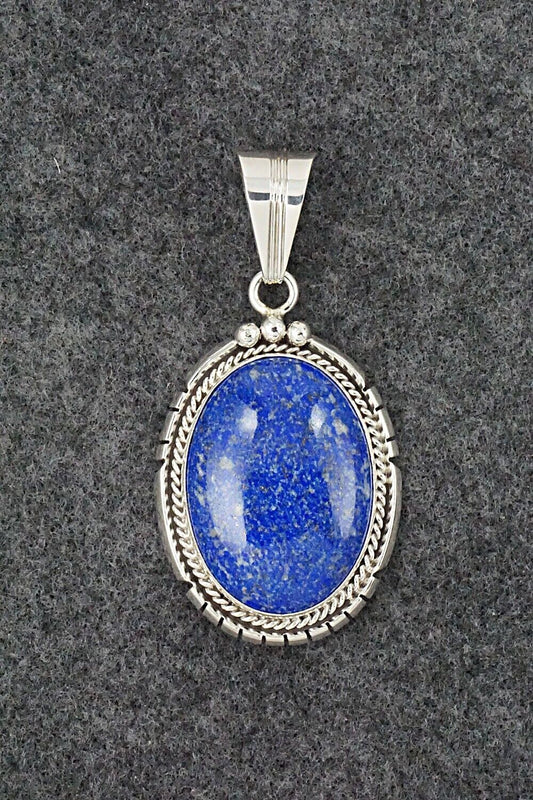 Lapis & Sterling Silver Pendant - Samuel Yellowhair