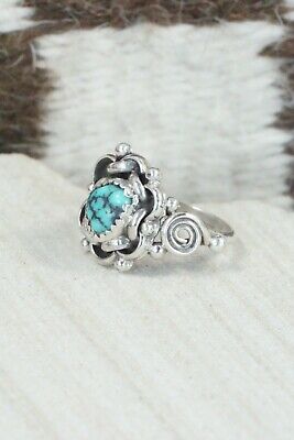 Turquoise & Sterling Silver Ring - Maritta Martinez - Size 7