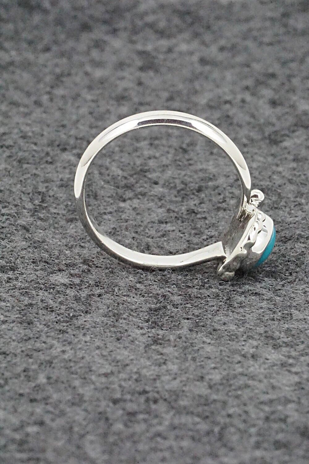 Turquoise & Sterling Silver Ring - William Begay - Size 8.5
