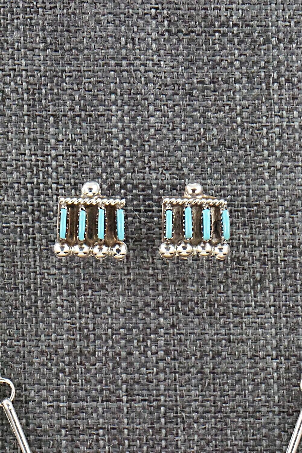 Turquoise & Sterling Silver Necklace and Earrings Set - Philander Gia