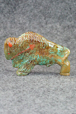Buffalo Zuni Fetish Carving - Andres Quandelacy