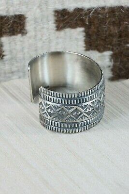 Navajo Sterling Silver Bracelet - Leonard Maloney - High Lonesome Trading
