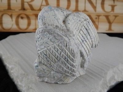Eagle Zuni Fetish Carving - Evan Cachini - High Lonesome Trading