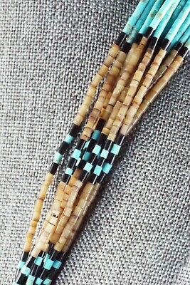 Turquoise, Coral and Shell Necklace - Frank Ortiz