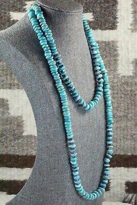 Turquoise, Spiny Oyster & Sterling Silver Necklace - Victoria Callidito - High Lonesome Trading