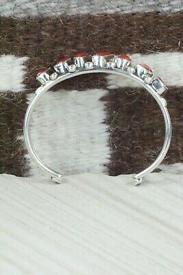 Coral and Sterling Silver Bracelet - Pricilla Reeder