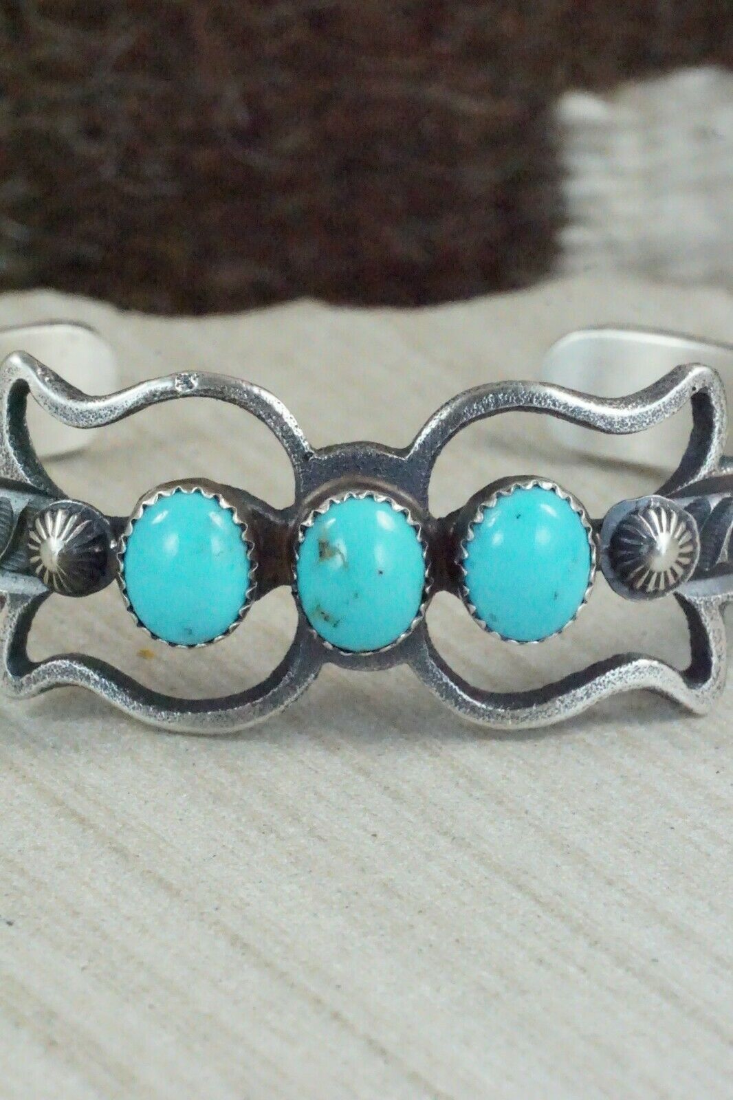 Turquoise and Sterling Silver Bracelet - Eva & Linberg Billah