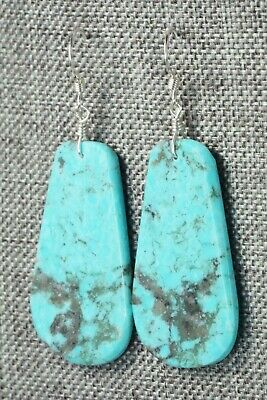 Turquoise & Sterling Silver Earrings - Lupe Lovato