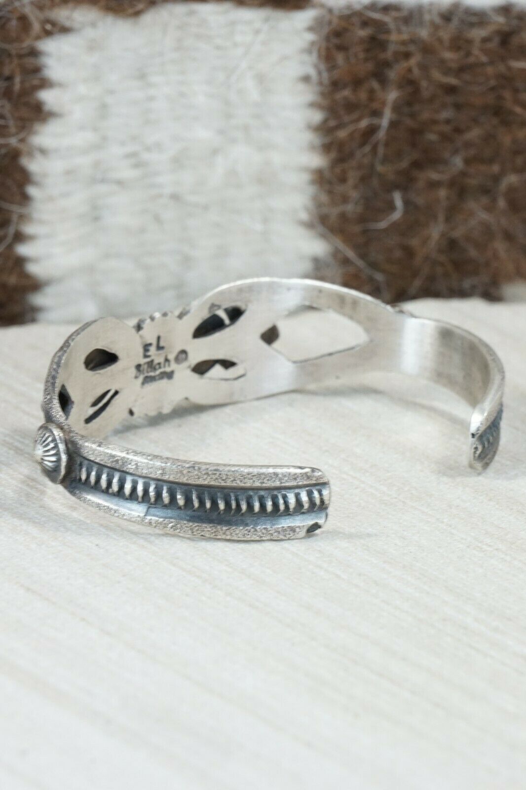 Turquoise and Sterling Silver Bracelet - Eva & Linberg Billah