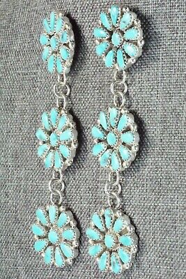 Turquoise & Sterling Silver Earrings - Alicia Wilson