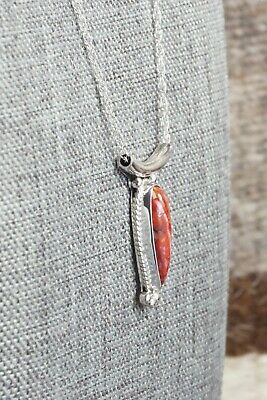 Spiny Oyster & Sterling Silver Necklace - Sharon McCarthy
