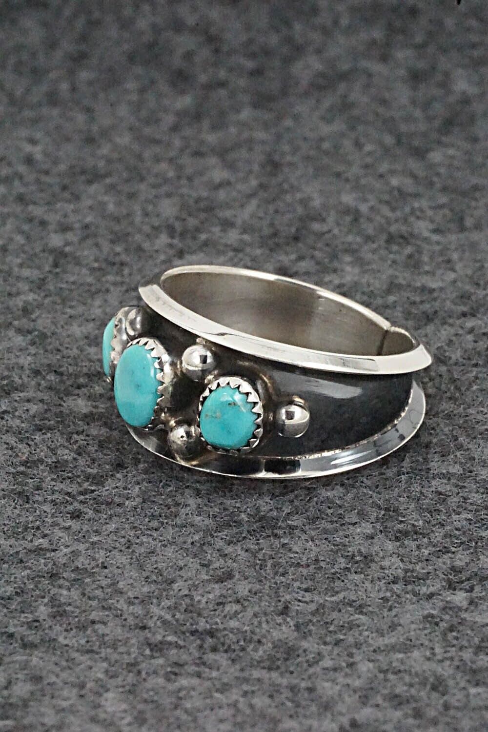 Turquoise & Sterling Silver Ring - Paul Largo - Size 10