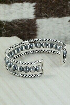 Navajo Sterling Silver Bracelet - Elaine Tahe