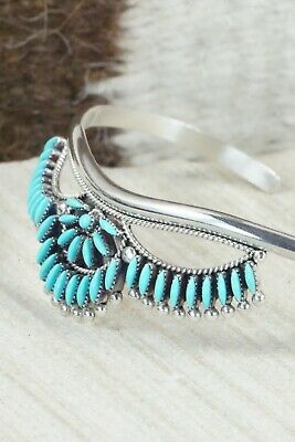 Turquoise & Sterling Silver Bracelet - Stewart Nakatewa