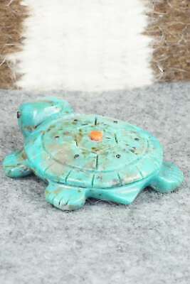 Turtle Zuni Fetish Carving - Reynold Lunasee