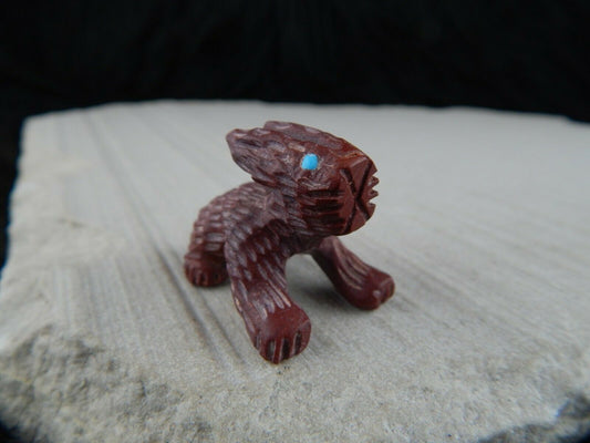 Rabbit Zuni Fetish Carving - Cody Cheama - High Lonesome Trading