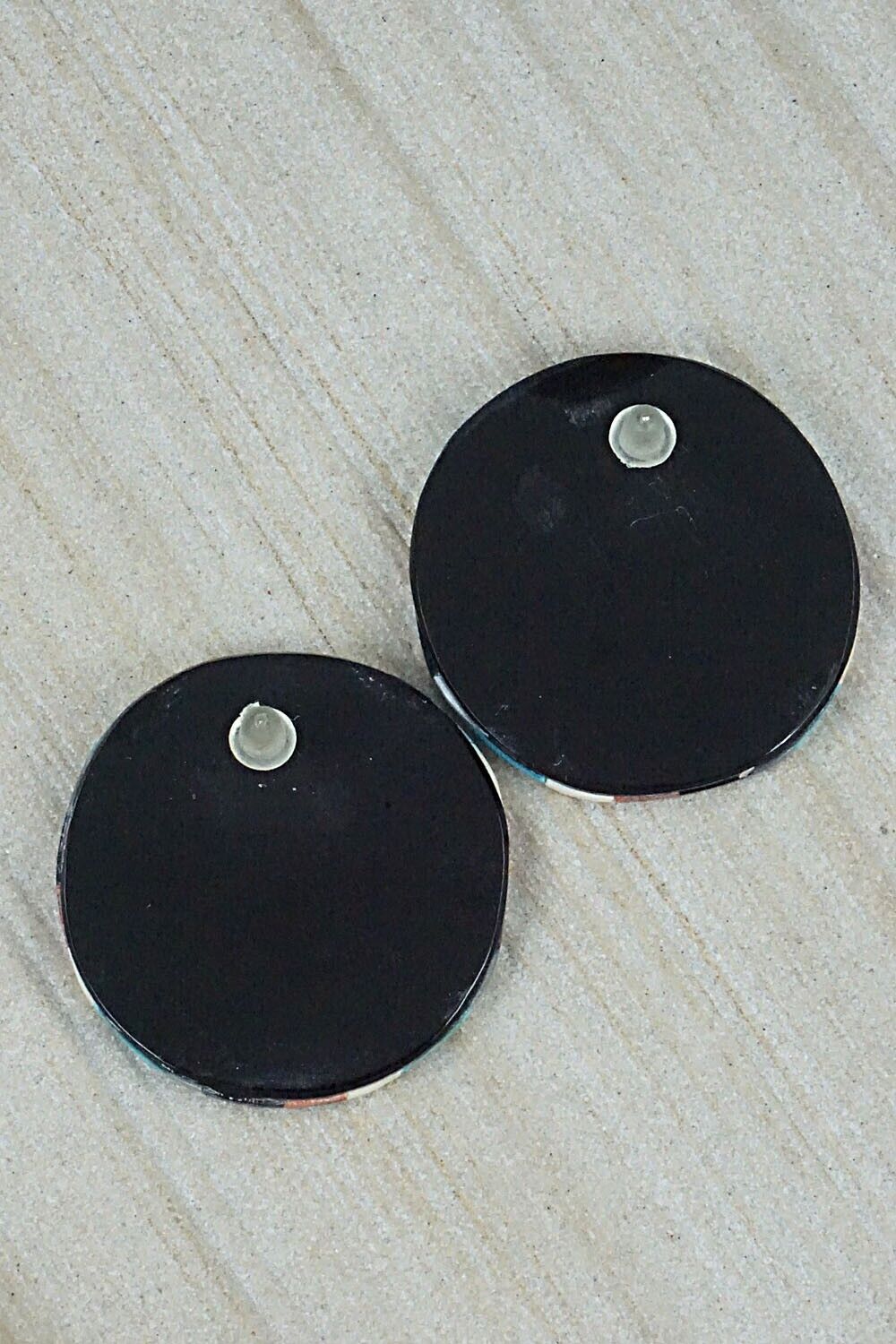 Multi Stone Inlay Earrings - Chaslyn Crespin