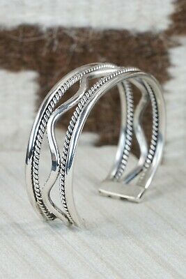 Navajo Sterling Silver Bracelet - Elaine Tahe