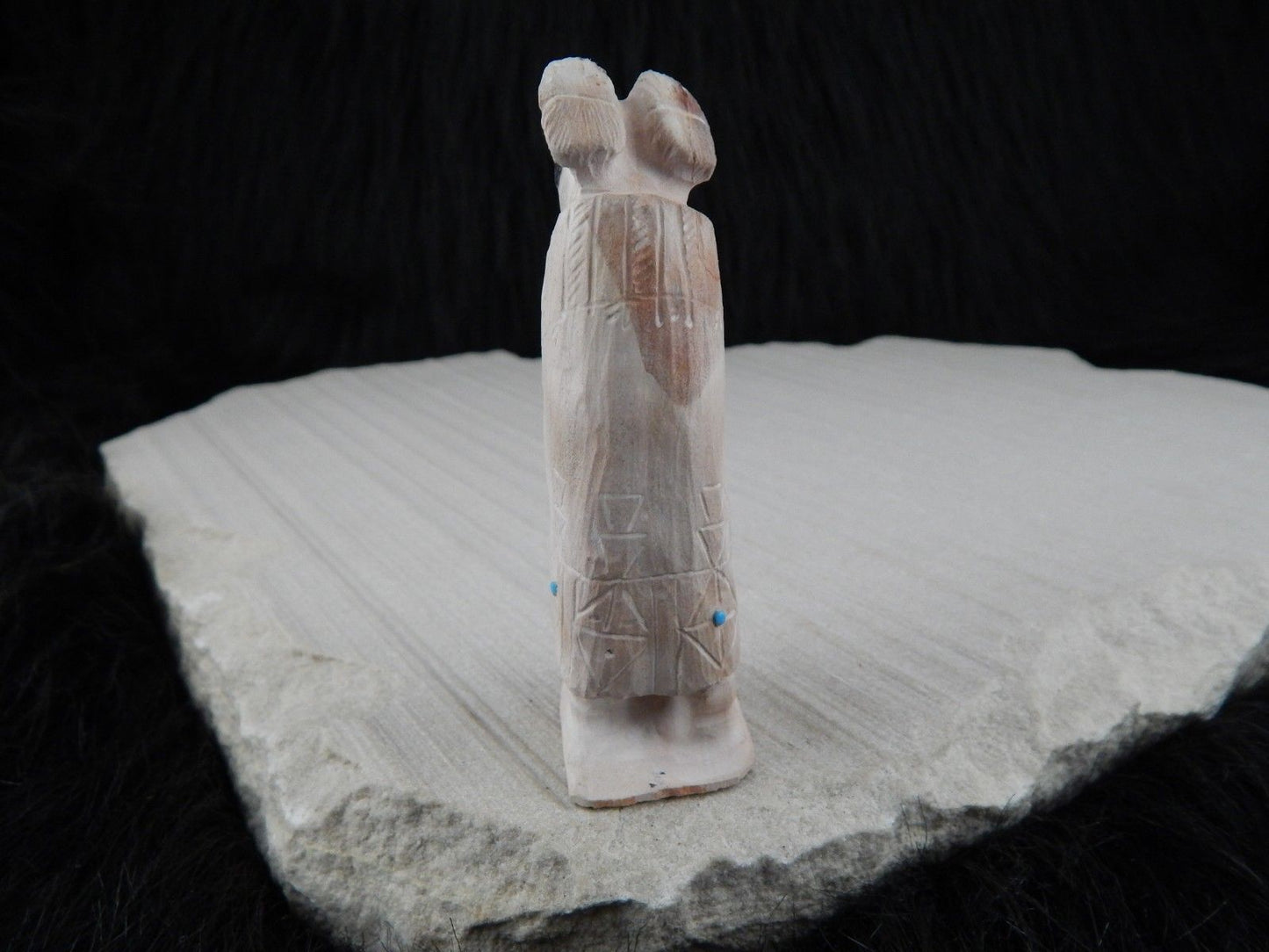 Corn Maiden Zuni Fetish Carving - Derrick Kaamasee - High Lonesome Trading