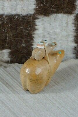 Bear Zuni Fetish Carving - Delvin Leekya - High Lonesome Trading