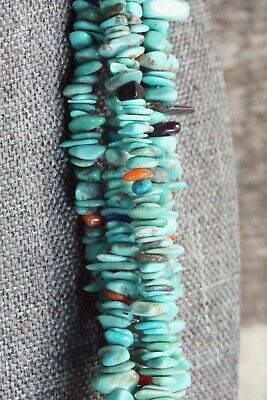 Turquoise, Multi Stone Pendant & Sterling Silver Necklace - Chris Nieto