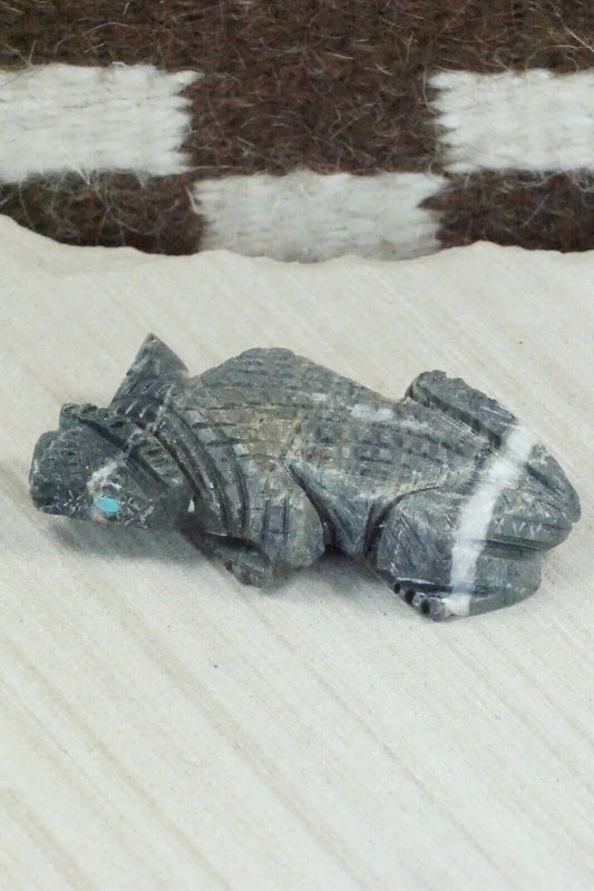 Horned Toad Zuni Fetish Carving - Kent Banteah