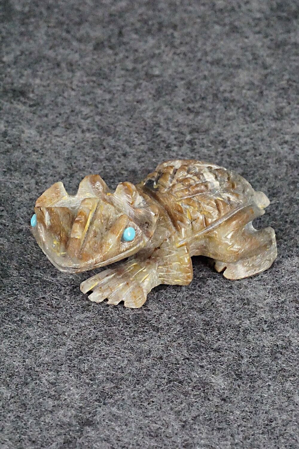 Horned Toad Zuni Fetish Carving - Dana Malani