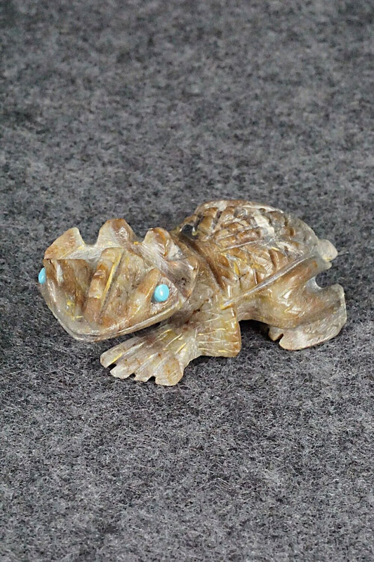 Horned Toad Zuni Fetish Carving - Dana Malani