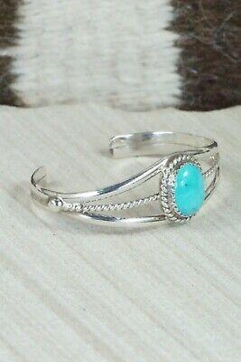 Turquoise & Sterling Silver Bracelet - Lenora Begay - High Lonesome Trading
