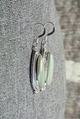 Turquoise & Sterling Silver Earrings - Lee Shorty