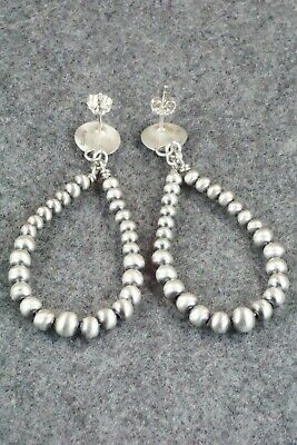 Sterling Silver Navajo Pearl Earrings - Jan Mariano