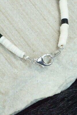 Turquoise, Shell & Sterling Silver Bracelet - Torevia Crespin - High Lonesome Trading