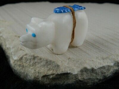 Bear Zuni Fetish Carving- Danny Booqua - High Lonesome Trading