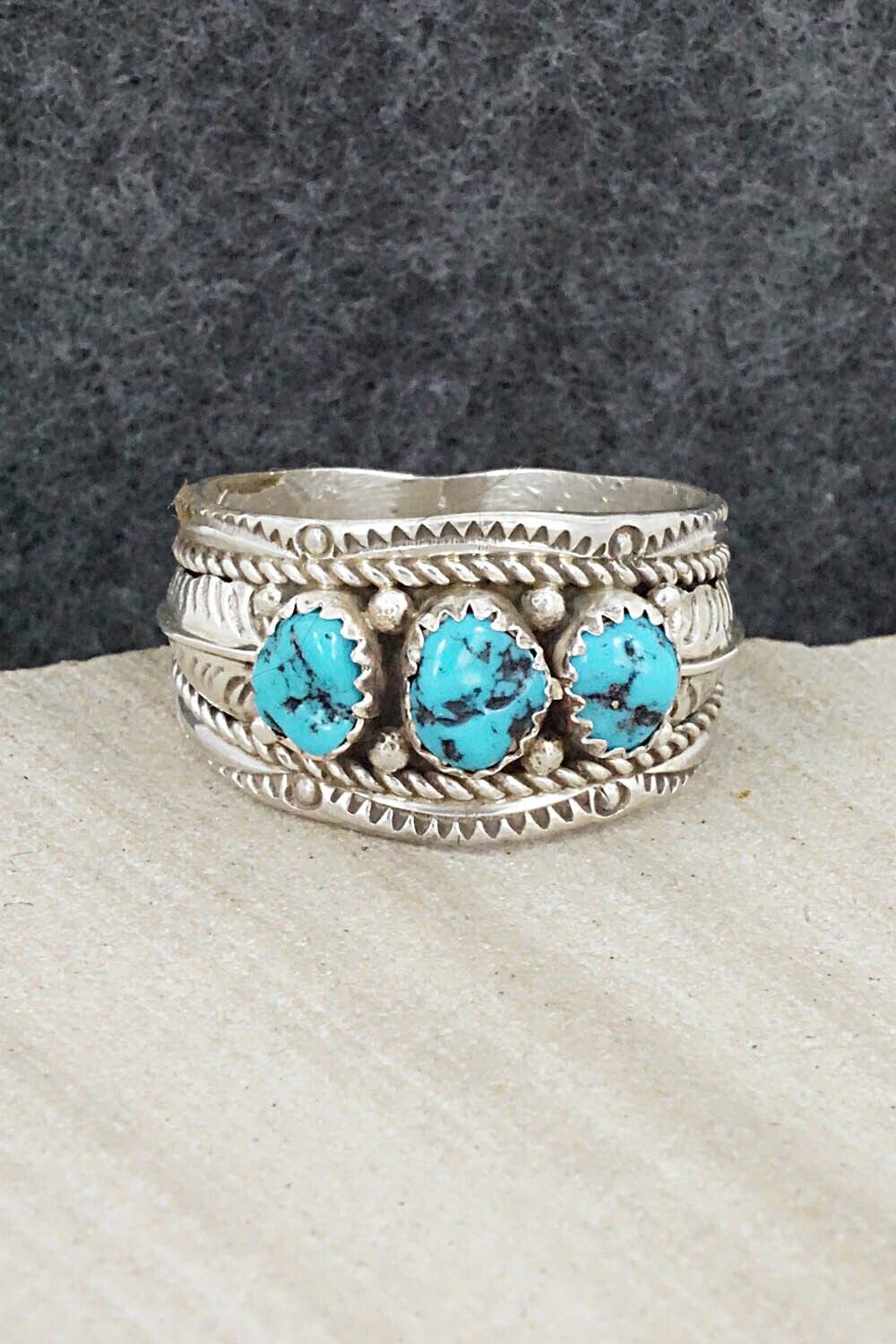Turquoise and Sterling Silver Ring - Betty Begay - Size 11.5