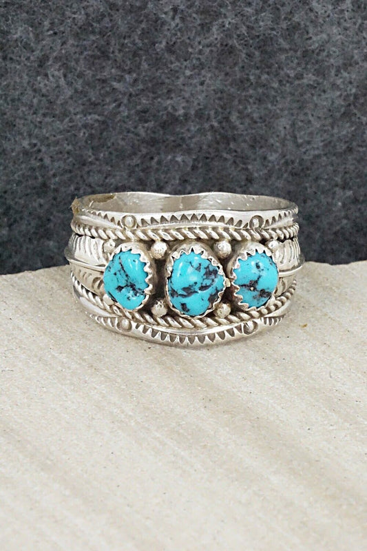 Turquoise and Sterling Silver Ring - Betty Begay - Size 11.5