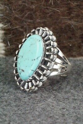 Turquoise & Sterling Silver Ring - Jimson Belin - Size 8.5